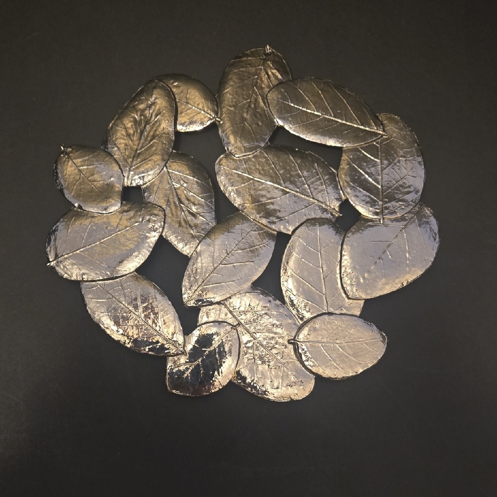 Michael Aram Silver Leaf Trivet